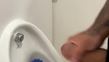 Bathroom Piss and Jerk