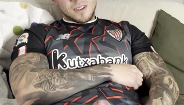My Big Cock Cums with Football T-shirt