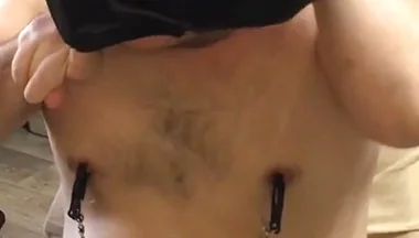 Disabled Man Self-bondage Breathplay and Electric