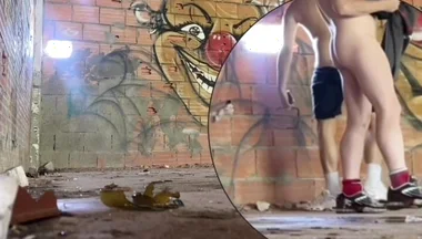 2 Amateur Boys Caught Having Quick Fun in an Abandoned Building