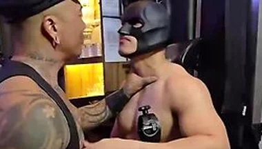 Gives Bound Mask Man Wild Bondage Orgasms