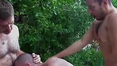 Horny Max Horn And Ryan Take Turns Feeding The Housekeeper