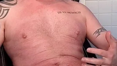 Straight Hunk Gets Naked, Jerks off and Cums on Cam