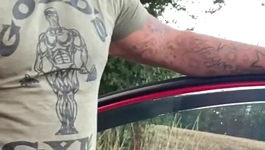 Horny Irish Fat Cock Gets His Dick Out and Cums Publicly