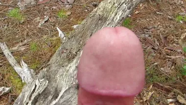 Naked Boner Walk in Public Forest Part 6