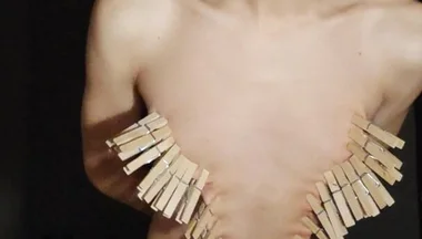 Masturbating with Clothespins