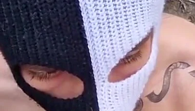 Outdoors Fuck on the Track, a Naked Straight Man Gave His Holes a No-condom Fuck