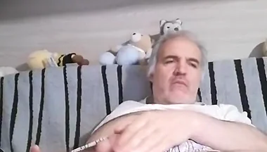 I Masturbate My Cock Nice and Comfortable on the Couch