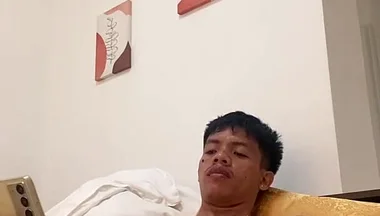 Filipino Twink Gets Hard, Jerking off to Explosive Cumshot