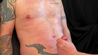 Married Guy with Big Cock Edged, Cums Twice, and Fed His Own Cum!