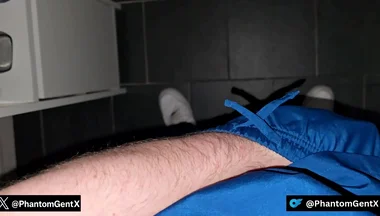 German Doctor Sneaks to Toilet and Jerks Out His Secret