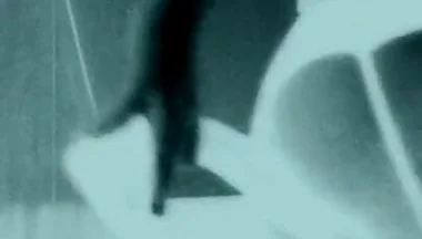 Femboy in Thigh High Black Boots Fucks Giant Black Dildo with Bubble but