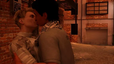 Summer Vacation - Two Gay Army Boys Kiss