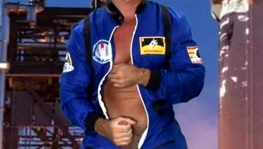 Space Suit Jack off