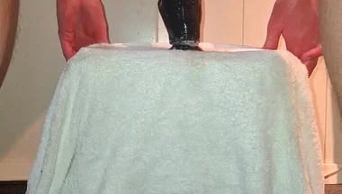 Solo Gay Anal Play - Huge Dildo's and Pissing Orgasm