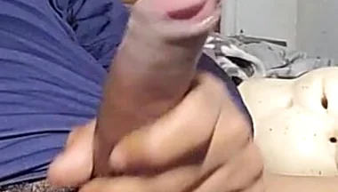 Massive Cumshot Solo Session - Big Dick Stroking & Moaning