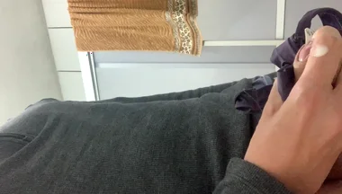 I Found a Pair of Panties in the Bathroom and Gave a Handjob, Then Another - Cumshots