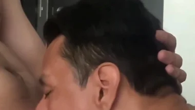 Only Pleasure for Him Sucking His Cock