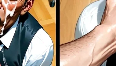 Black Waiter Sucks the Dicks of Customers and Kitchen Colleagues in Front of Everyone. Slide Pics Compilation Hentai