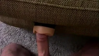 Fucking the Hot Toy in Between Cushions, Feels Like Real Wet Pussy