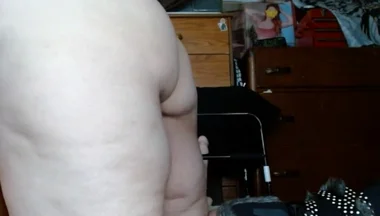 Fat Pig Sissy Shaking Fat Ass for Any Cock to Fuck It