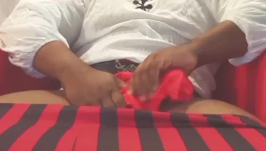Pirate Cosplayer Jerks off!