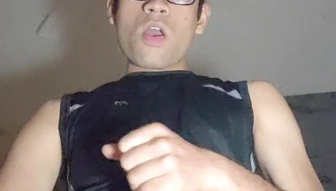 Kinky Twink Cock Play and Stroking Boner in Shorts