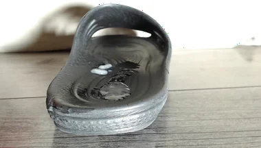 Thick Straight Cock Cums in Slippers