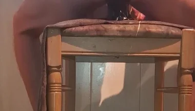 Twink Riding a Huge Black Dildo