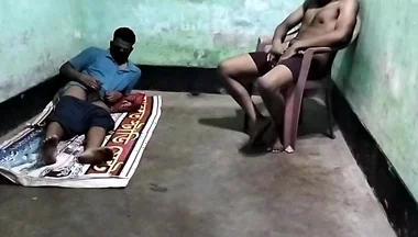 I show my gay friend straight porn he was more interested in me! and jerk my cock
