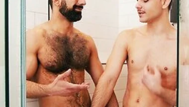 Roommates Enzo Muller & Ali Rushs Shower Jerk Off Together Excuses Lead To Hot Sex