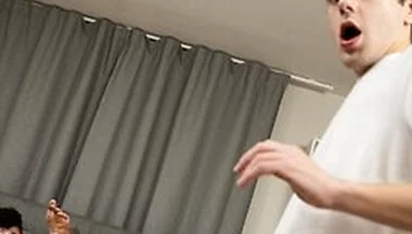 Hatler Gurius Slides His Long Cock In His Own Hole As Joey Mills Pounds Him In Doggystyle