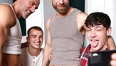 For Stepfathers Day, Ryan And Edward Want To Have Some Fun With Their Stepdaddies, Matt And Manuel With Ryan Jacobs, Only Matt And Edward Terrant
