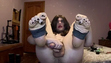Stroking My Uncut Dick