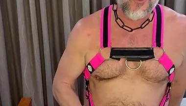 After Dark Pink Harness Solo with Toys