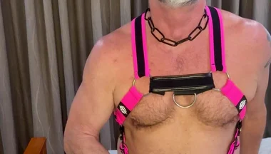 After Dark Pink Harness Solo with Toys