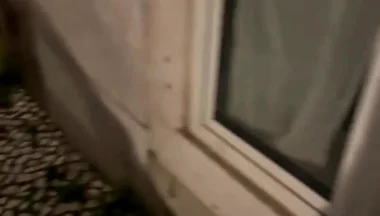 Boy Caught Jerking-off on His Bed Through the Street Window