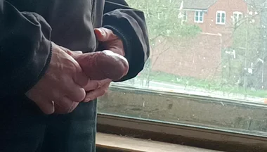Masturbating and Cumming by the Window at Friend's House - Rockardglans
