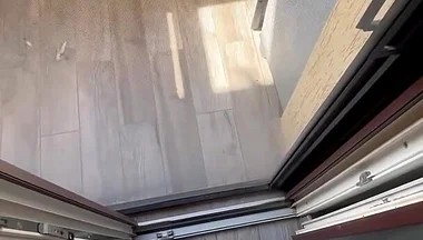 Too Cum From Balcony Almost Caught by Neighbors