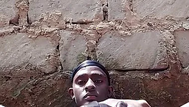 Twink with a Big Black Dick Jerks off in a Hot Vedio Out in Public as Neighbours Watch