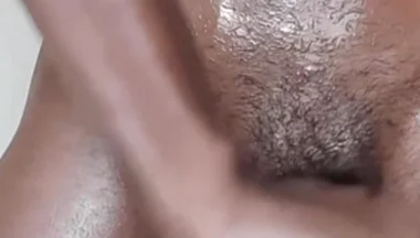 Masturbate Standing up, Then I Grease My Body with Oil, and Then I Cum