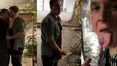 Risky Extreme Couple Jerk off Outdoor Under the Rain (very Romantic)