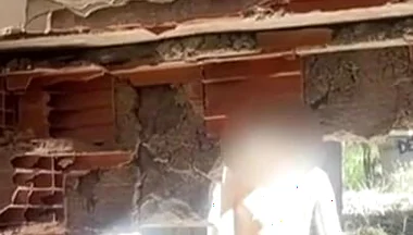 Exploring an Abandoned Building, 2 Amateur Boys Remove Their Clothes and One Starts to Bust a Nut