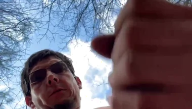 Masturbating