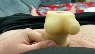 Masturbating My Dick with Sperm