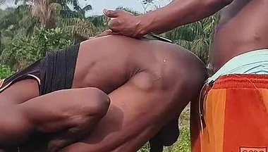 Ebony Creamy Bussy Decide to Btm for Huge Dick After a Long While in an Abandoned Government Site