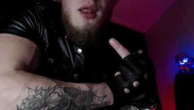 Alpha in Leather and Drool with Dominance