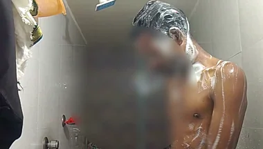 Video of Nagin Bathing in the Bathroom