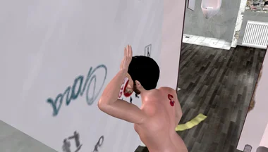 Animated 3D Gay Porn - Handsome Man Sucking Dick Through Glory Hole in Men's Toilet
