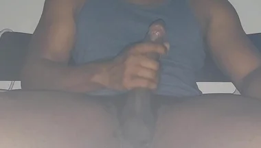 Stroking My Thick Slab of Black Meat